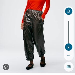 Tibi womens Gleam Wilt Pull On Jogger. EUC. Size L-Regular. Brown.